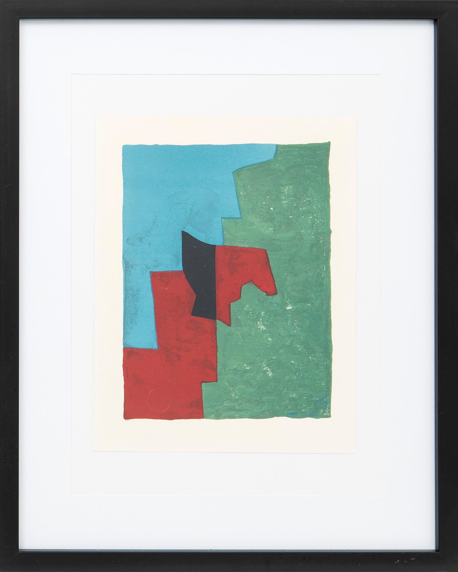 Serge Poliakoff, after, "Composition rouge, verte et bleue", 1961.