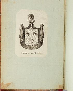 The Works of Rousseau, provenance: Fredr. von Rosen (20 vol).