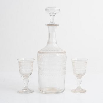 Flaskschatull, troligen Frankrike 1800-talets andra hälft.