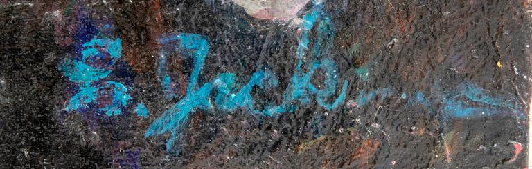 Clifford Jackson, "Self-portrait with masks".