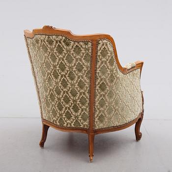 FÅTÖLJ, rokokostil, 1900-talets mitt.