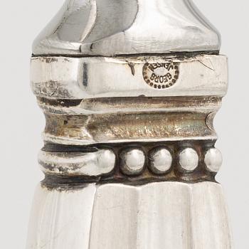 Johan Rodhe, "Konge", kapsylöppnare av sterlingsilver, Georg Jensen, Danmark.