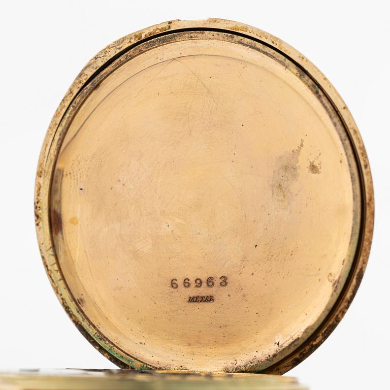 Pocket watch, hunter, 50.5 mm.