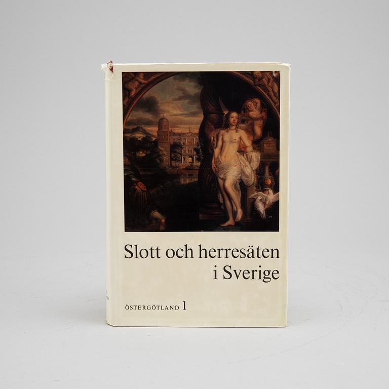Books, 18 volumes, 'Svenska slott och herresäten', Allhems Förlag, Malmö, 1966-71.