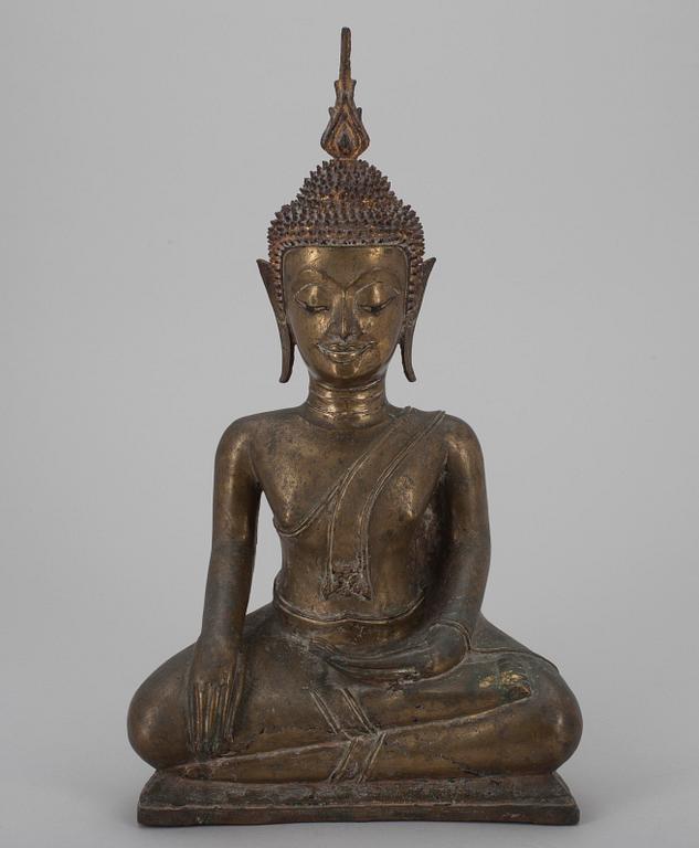 SKULPTUR, brons, Buddha, 1800-talets senare hälft.
