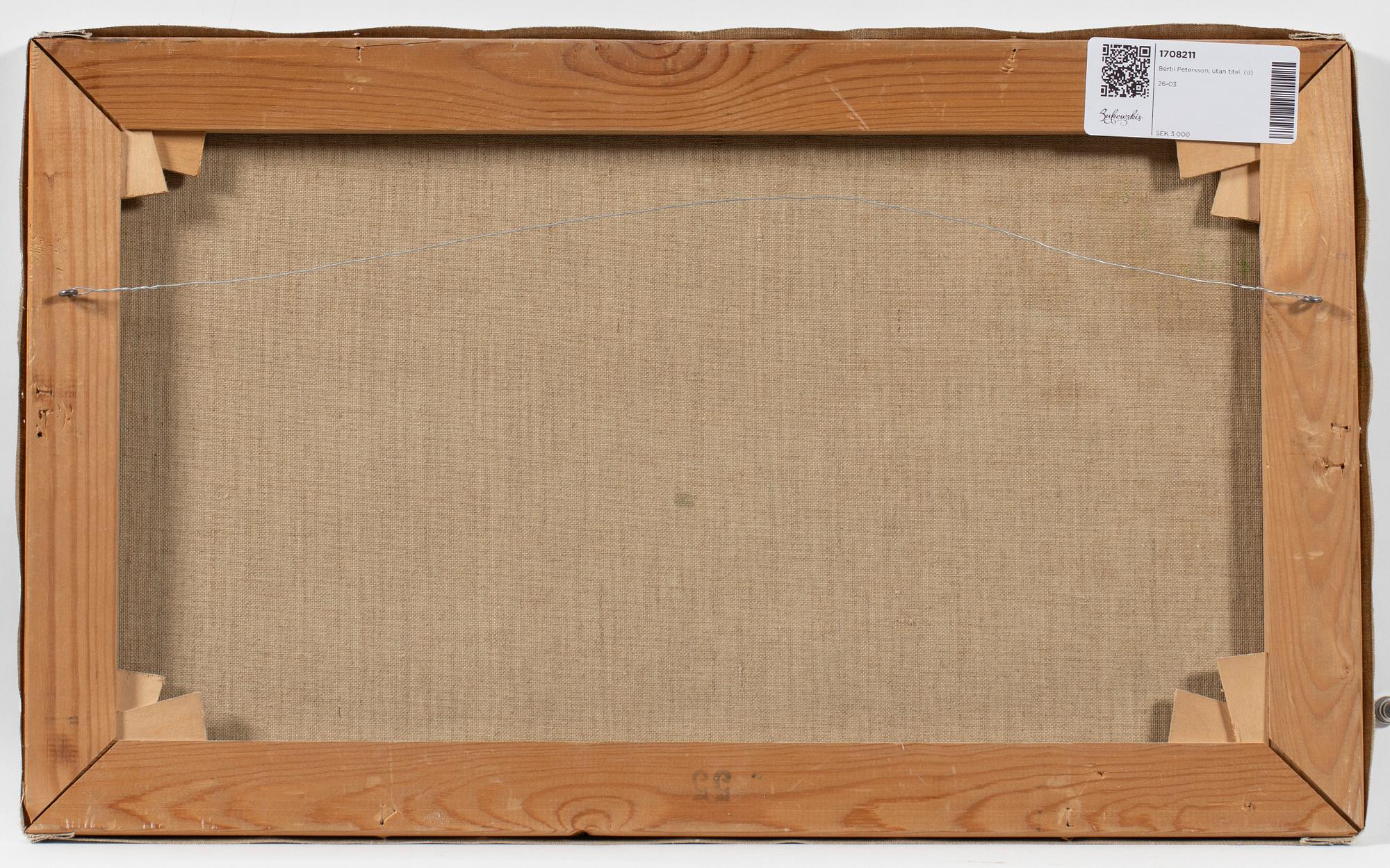 Bertil Petersson, utan titel.