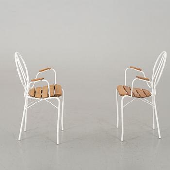 TWO TORSTEN AHLSÉN GÄRSNÄS GARDEN CHAIRS.