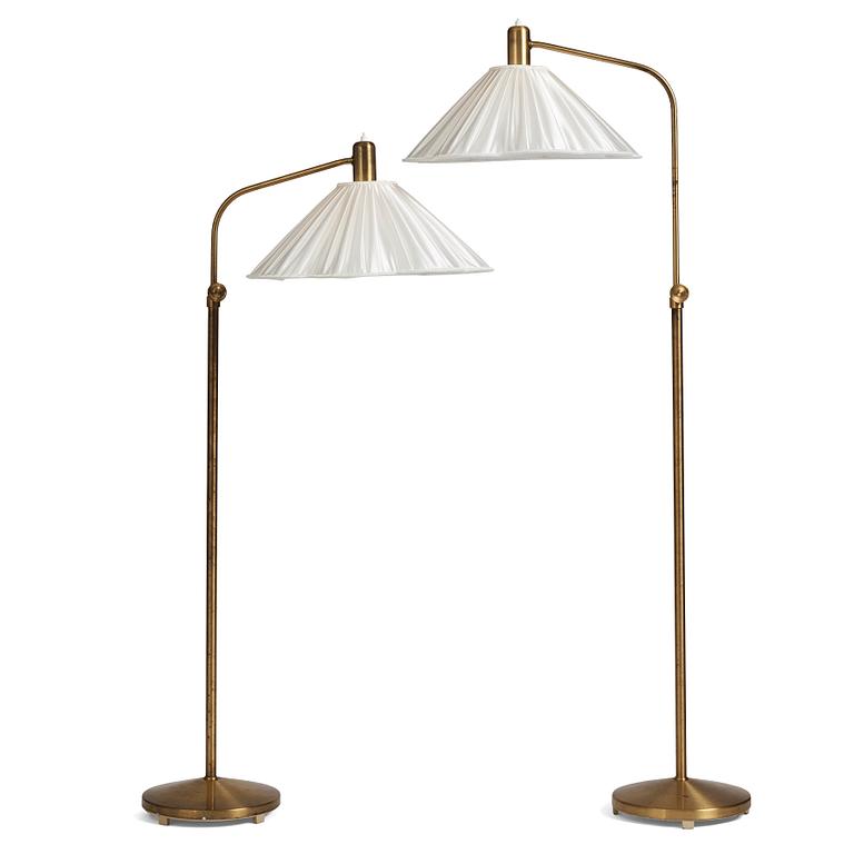 A pair of Swedish Modern floor lamps, ASEA, 1940-50s.