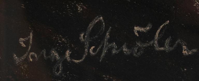 INGE SCHIÖLER, pastell, sign.