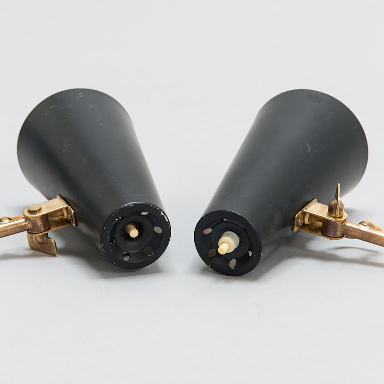 Paavo Tynell, A pair of mid-20th century '9459' wall lights for Idman.