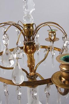 BORDSLYSTRAR, ett par, gustaviansk stil. 1900-tal.