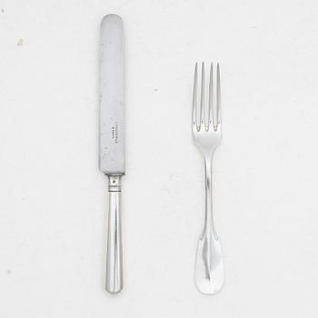 Christofle, cutlery, 24 pieces, silver plate, France, 20th century.