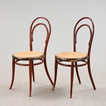 STOLAR, 1 par, Thonet, sent 1800-/tidigt 1900-tal.