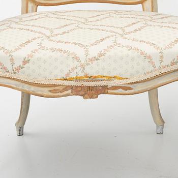 A matched pair of Rococo armchairs, 18th Century.