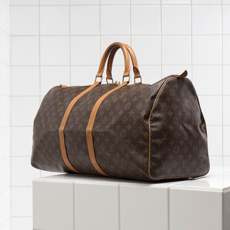 VÄSKA / WEEKENDBAG, "Keepall 55", Louis Vuitton.