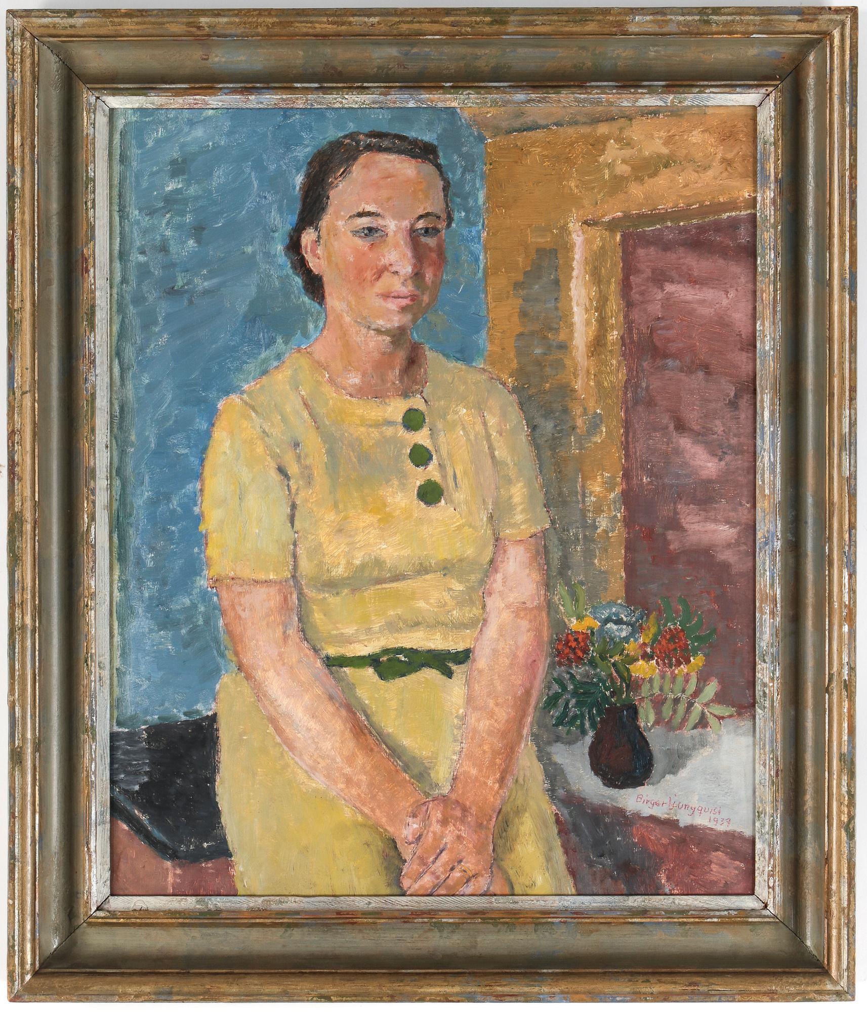 BIRGER LJUNGQUIST, olja på pannå, signerad och daterad 1939.