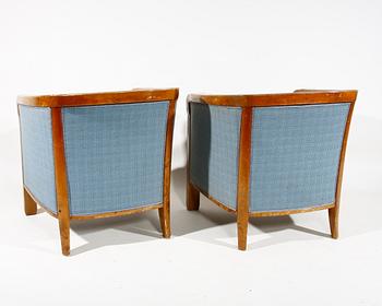 FÅTÖLJER, ett par, 1940-tal.