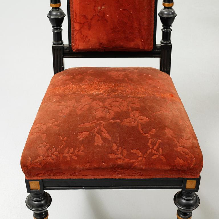 Nine items in Neo Renaissance style, late 19th century.