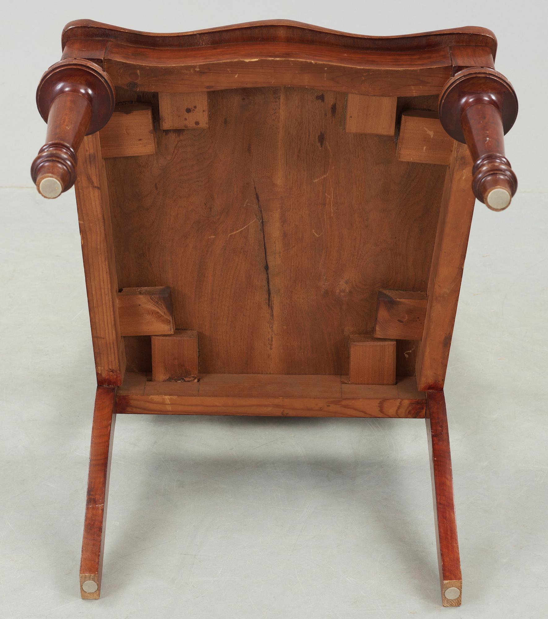 KARMSTOL, nyrenässans, 1800-talets slut.