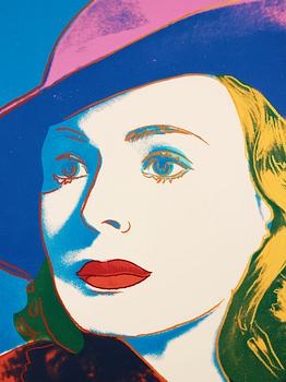 Andy Warhol, "Three portraits of Ingrid Bergman by Andy Warhol".