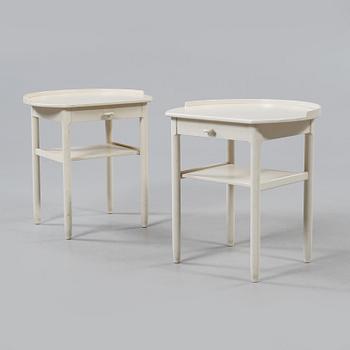 SÄNGBORD, ett par, Sven Engström & Gunnar Myrstrand, Bodafors, 1960-tal.