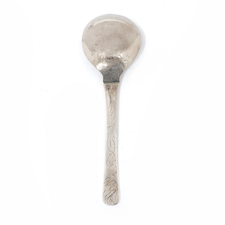 Niels Svendsen, sked, silver, Köpenhamn (verksam 1671-1699). Barock.