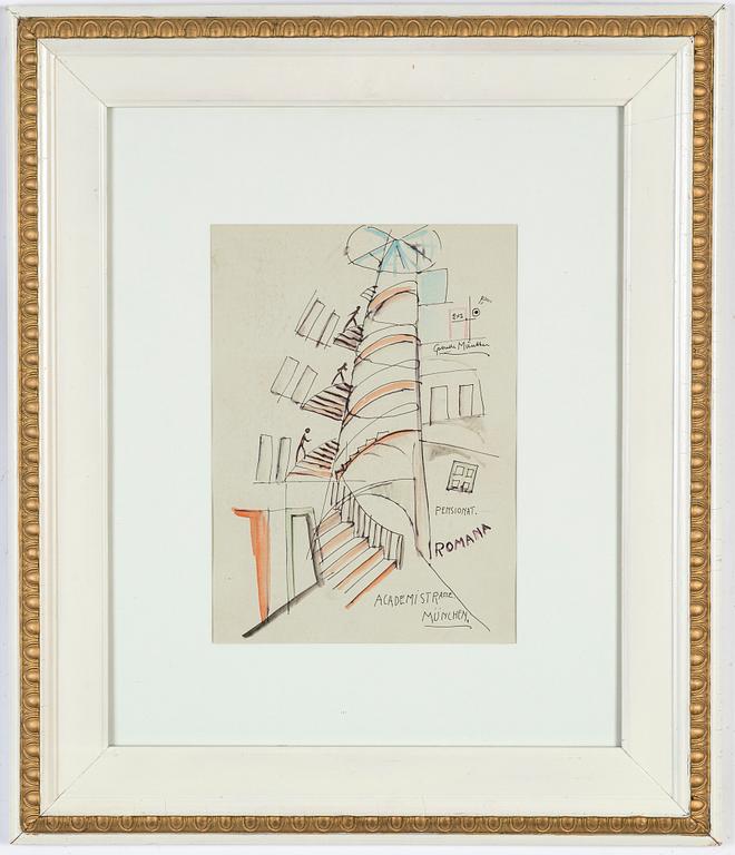 John Jon-And, mixed media. Executed 1921.