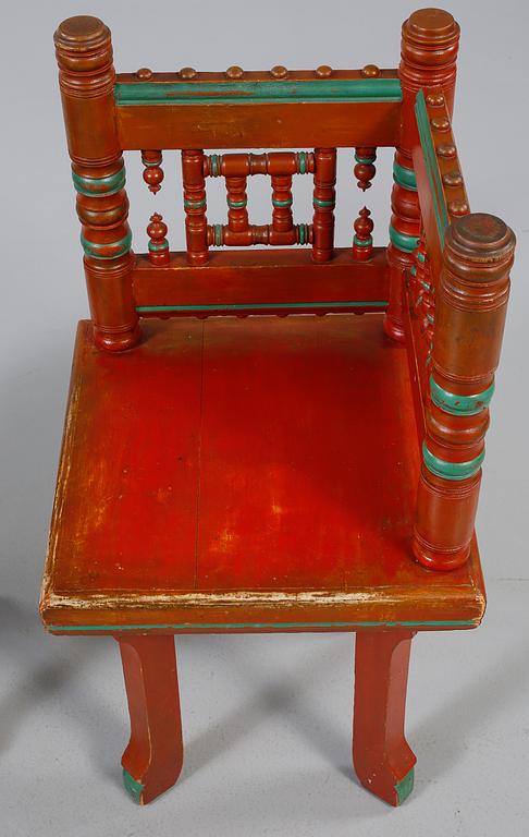 SOFFA, STOLAR, 2 st, samt BORD, tidigt 1900-tal.