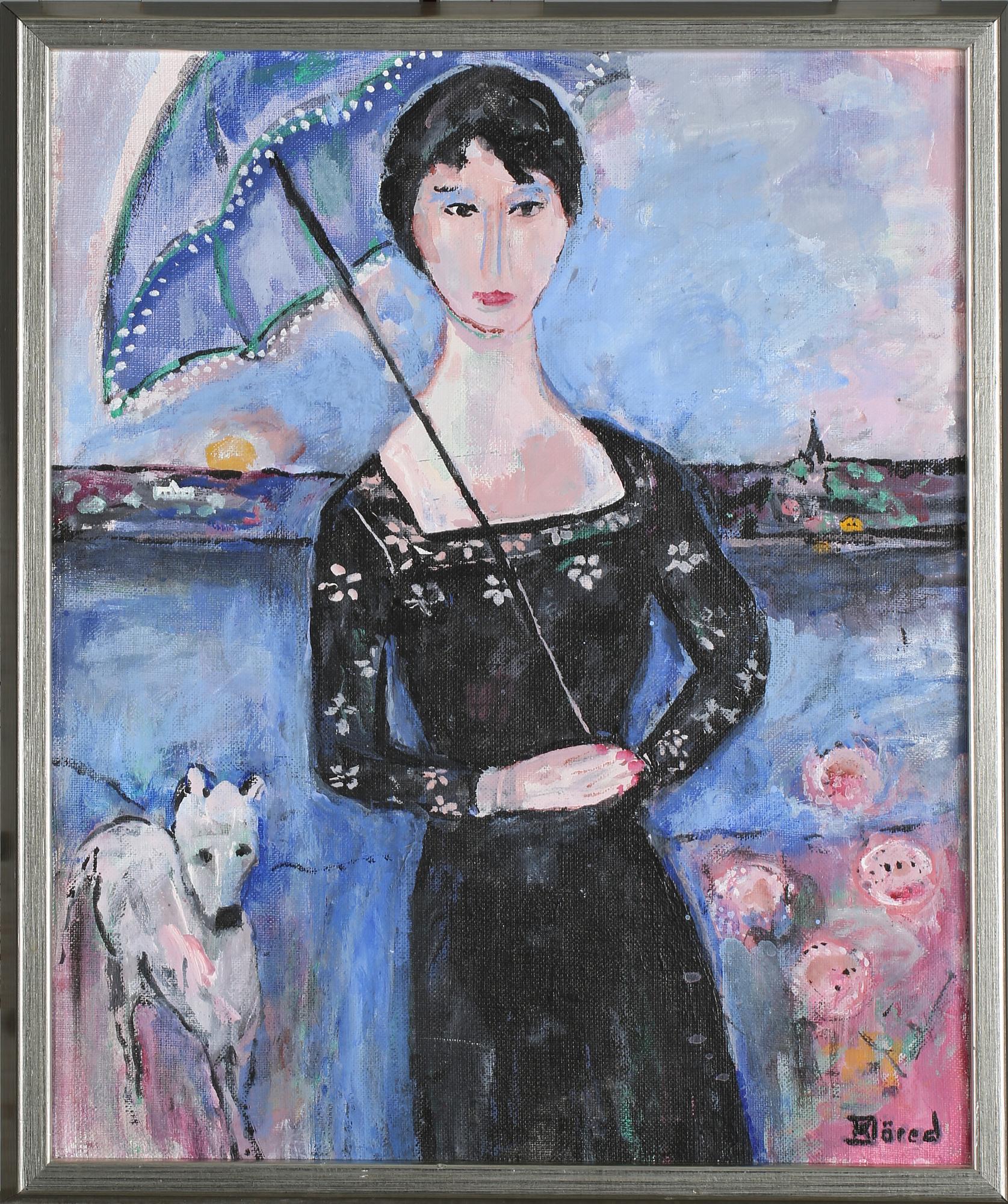 KRISTINA JÖRED, olja på duk, signerad.