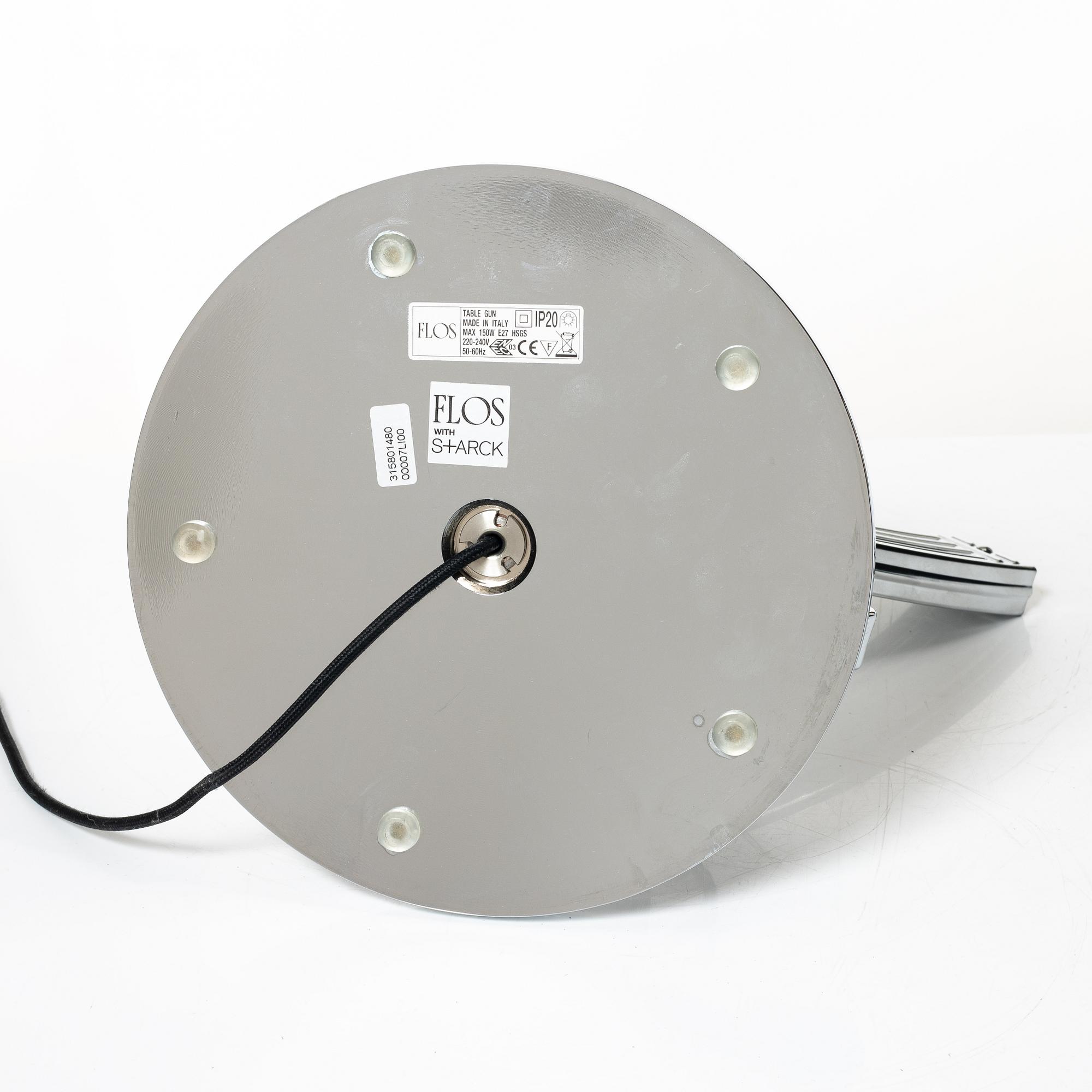 Philippe Starck, a table lamp, 'Table Gun Lamp', FLOS, Italy.