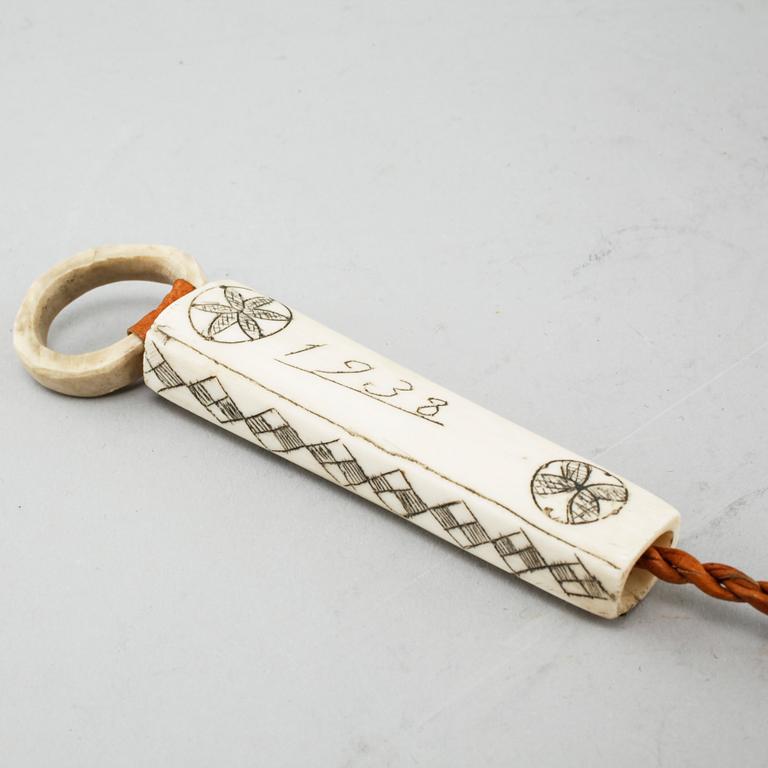 Seven sami objects, i.a letter openers, first half of the 20th century.