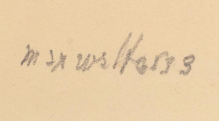 MAX WALTER SVANBERG, 4 blyertsteckningar, signerade och daterade.