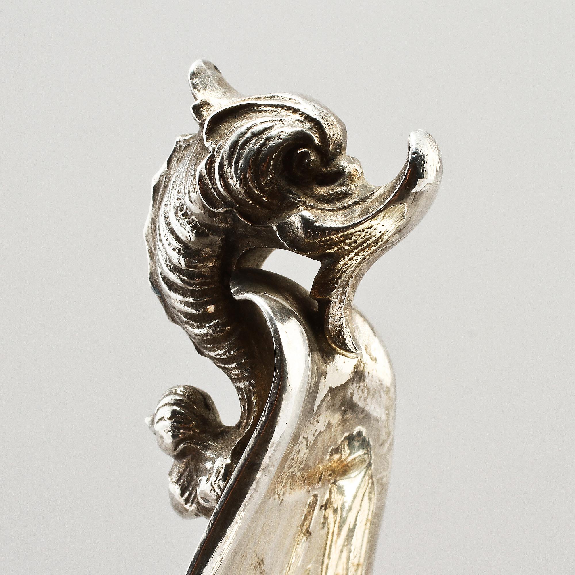 SALTKAR, silver, barockstil, 1900-tal. Vikt 280 gram.