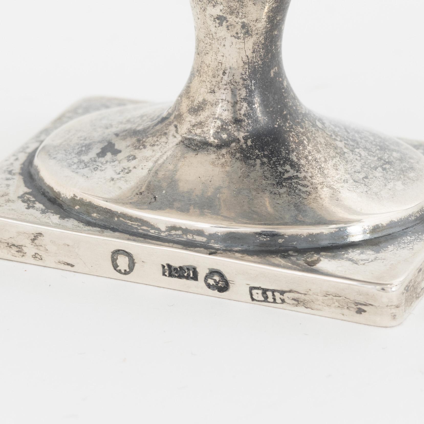 A pair of Swedish Parcel-Gilt Silver Salt Cellars, mark of Olof Hellbom,  Stockholm 1816.