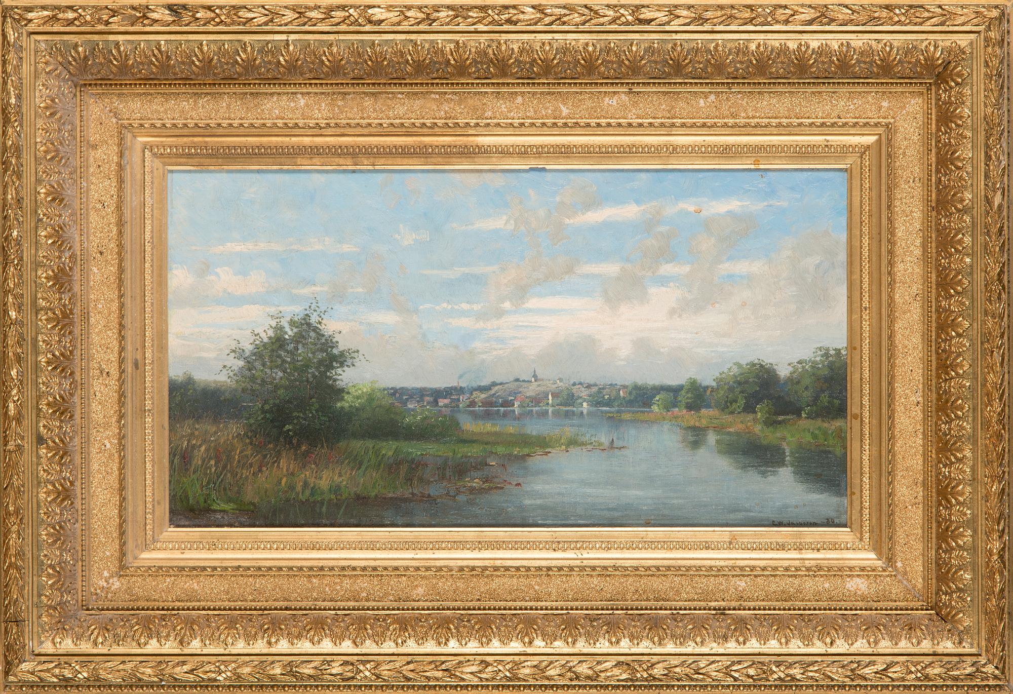 Carl Wilhelm Jaensson, olja på duk, signerad och daterad-80.