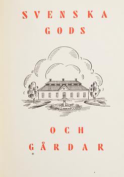 SVENSKA GODS OCH GÅRDAR, 5 vol, Stockholm-Uddevalla 1930-40.