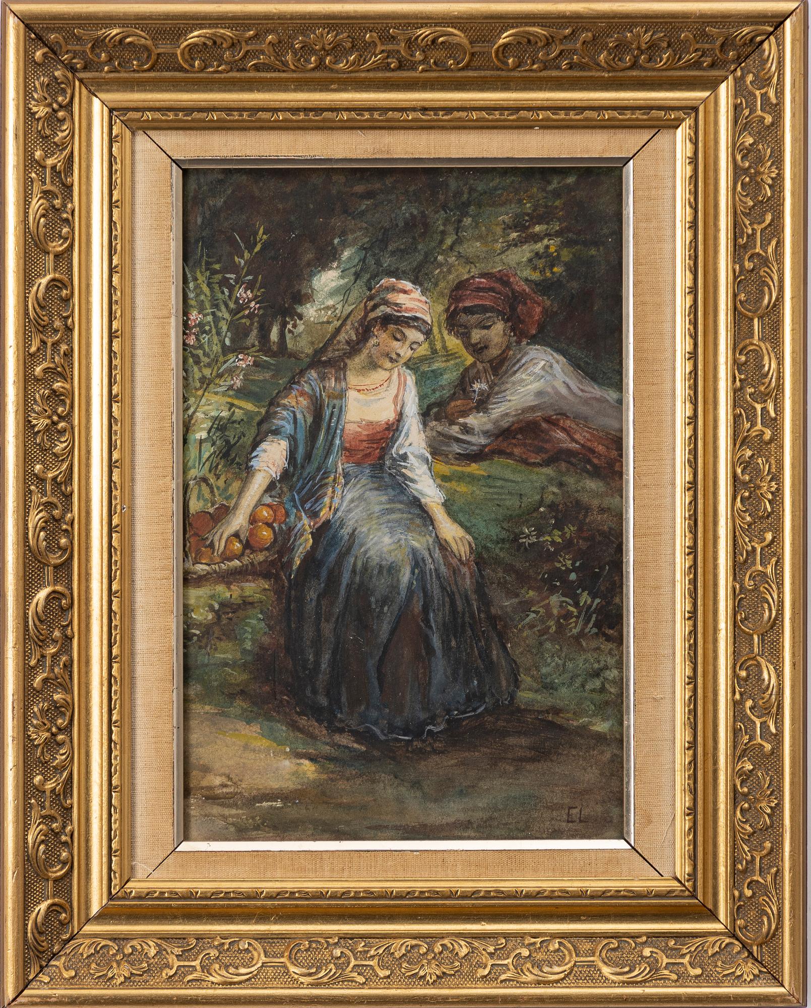 Egron Lundgren, Indian with oranges.