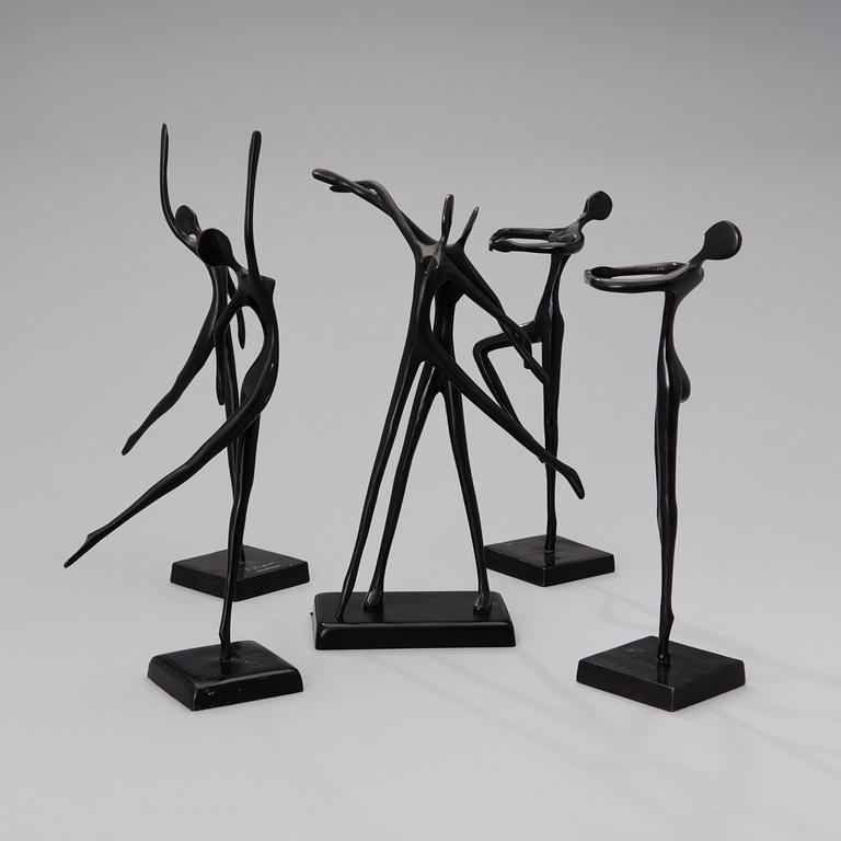 SKULPTURER, 5 st, brons, design Bodrul Khalique.