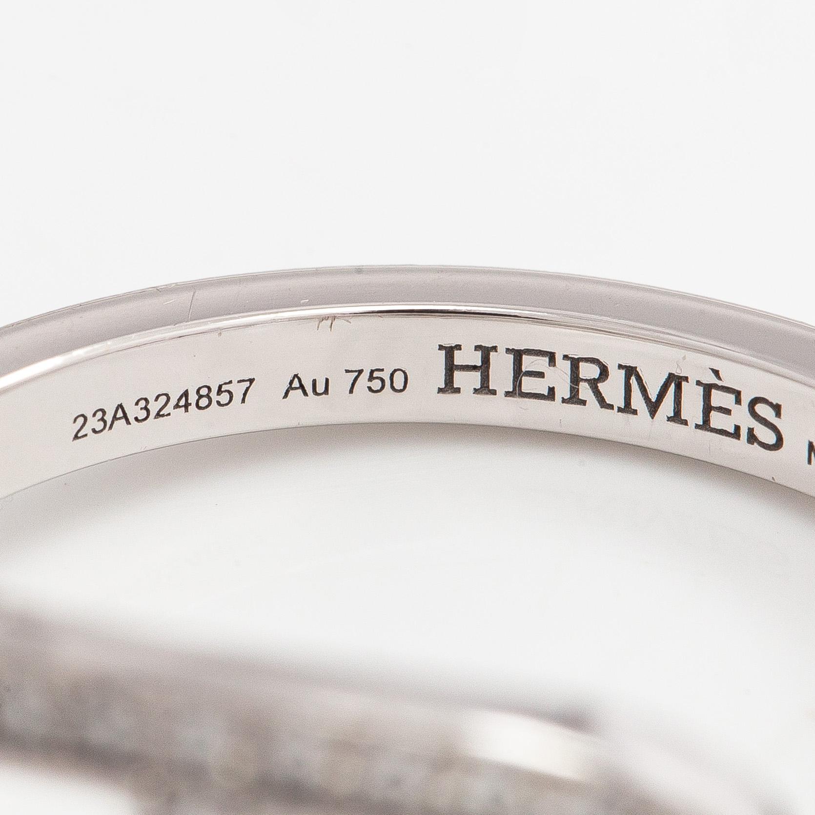 Hermès, ring, "Chaine d'Ancre Contour", 18K vitguld och diamanter.