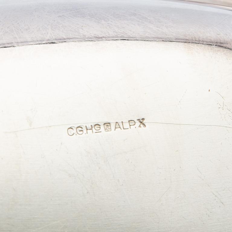 Carafes 3 pcs of silver plate, including CG Hallberg, first half of the 20th century.