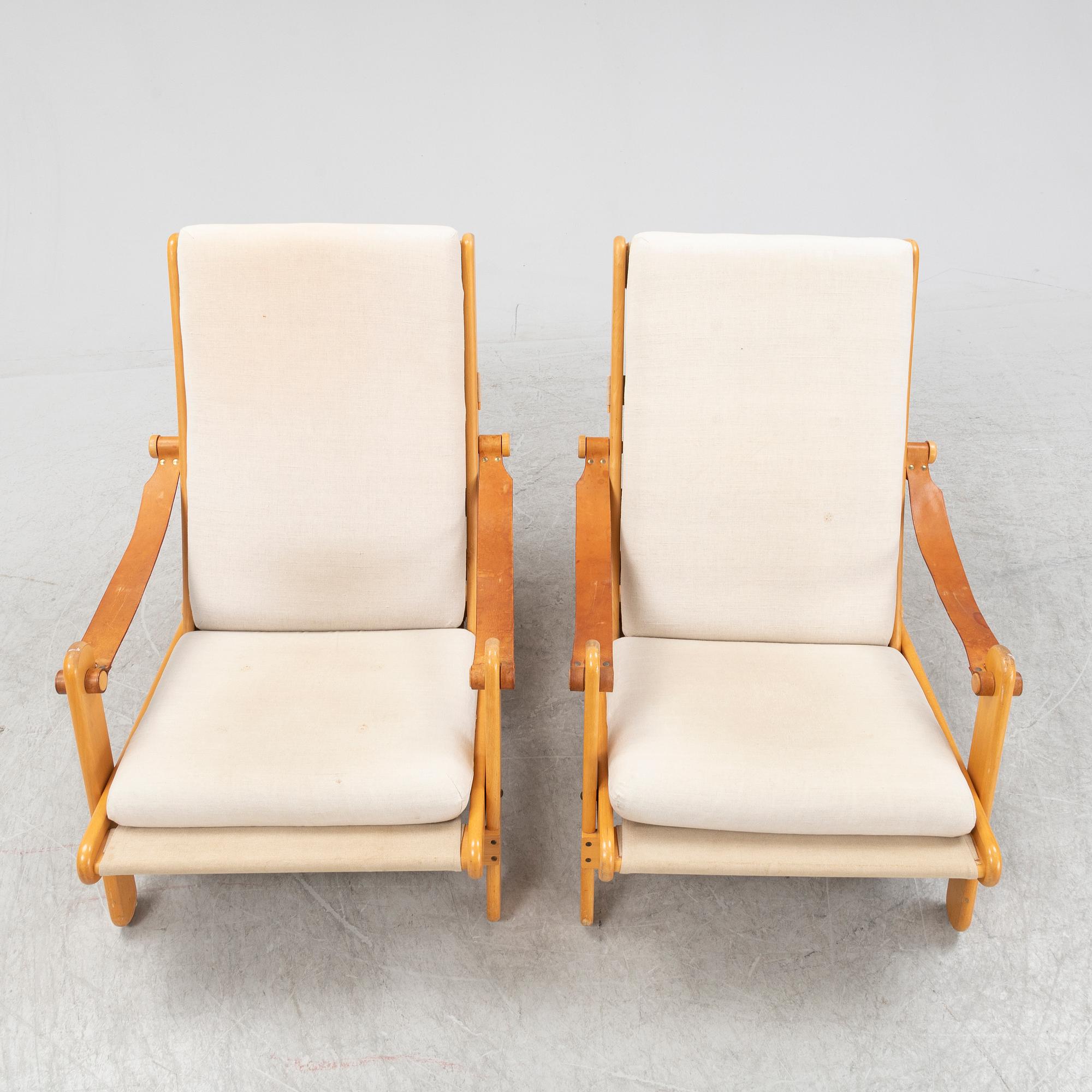Åke Fribyter, a pair of 'Kongo' lounge chairs from IKEA, 1970's.
