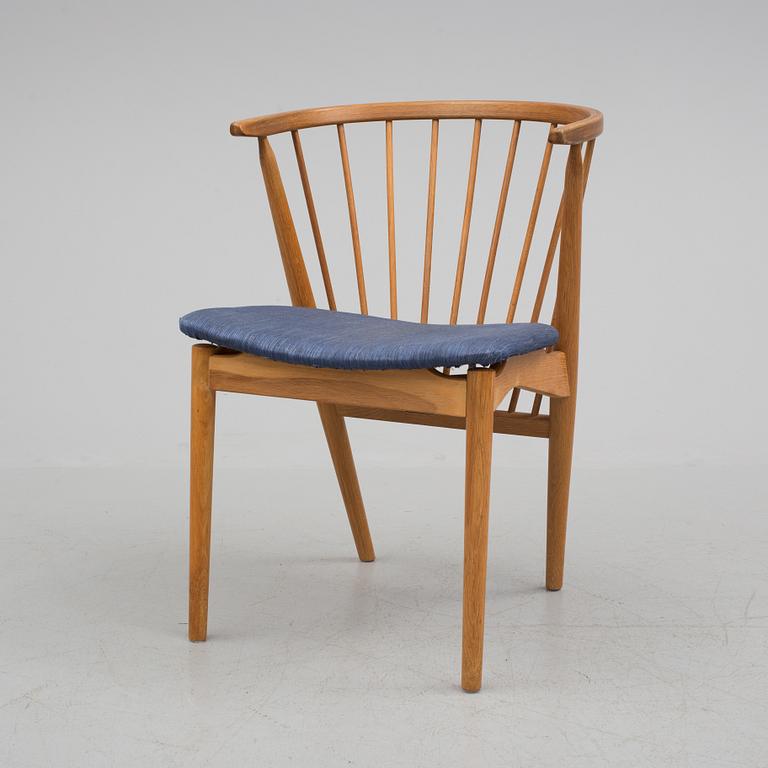 A Helge Sibast oak "No 8" armchair from Sibast Furniture, Danmark, 1950/1960-tal.