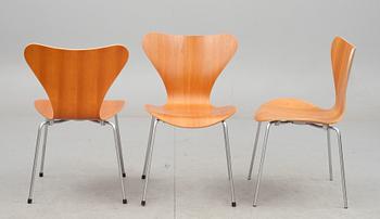 STOLAR, 6 st, "Sjuan", Arne Jacobsen, Fritz Hansen.