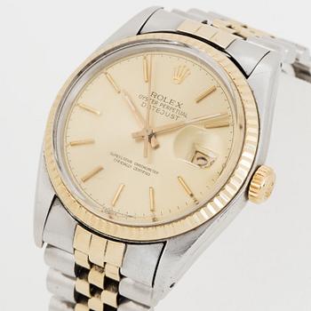 ROLEX, Oyster Perpetual, Datejust (T Swiss T), Chronometer, wristwatch, 36 mm.