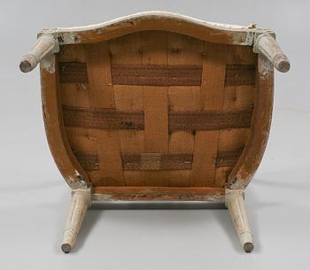 KARMSTOL, gustaviansk, sent 1700-tal.