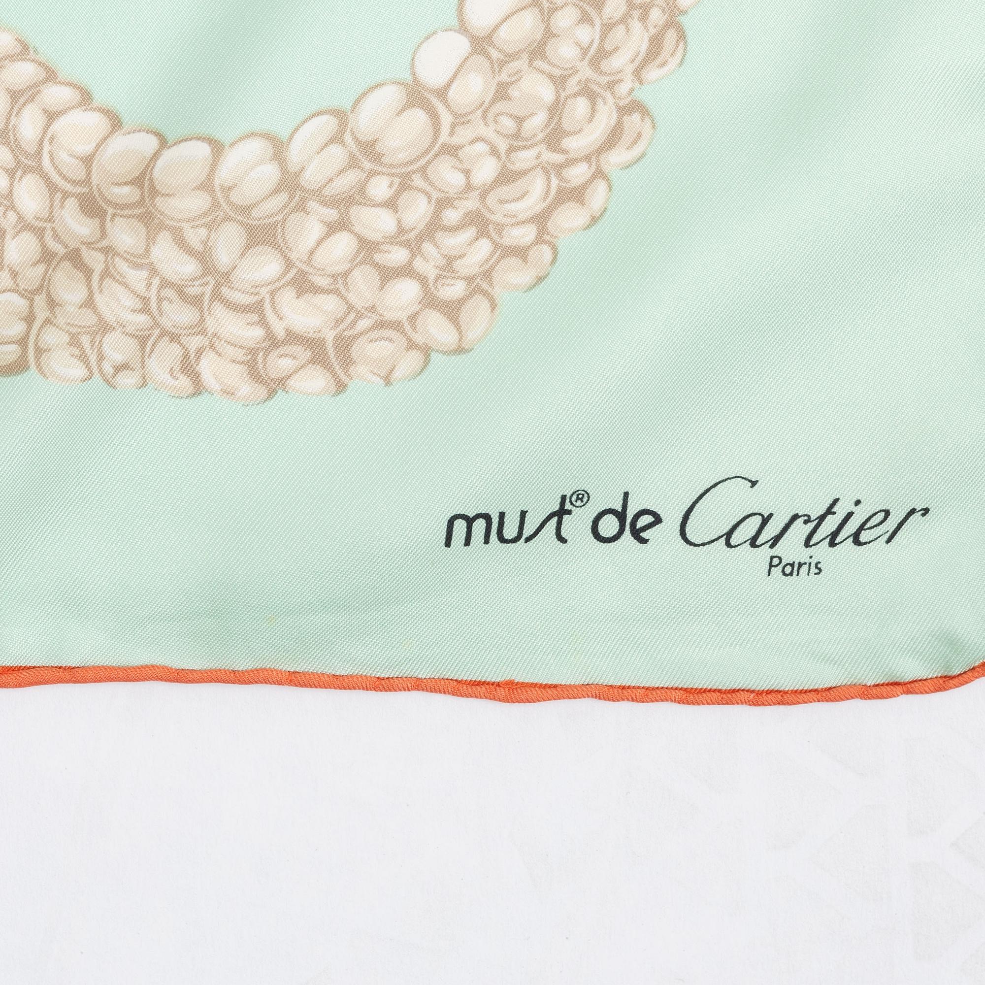 Cartier, scarf.