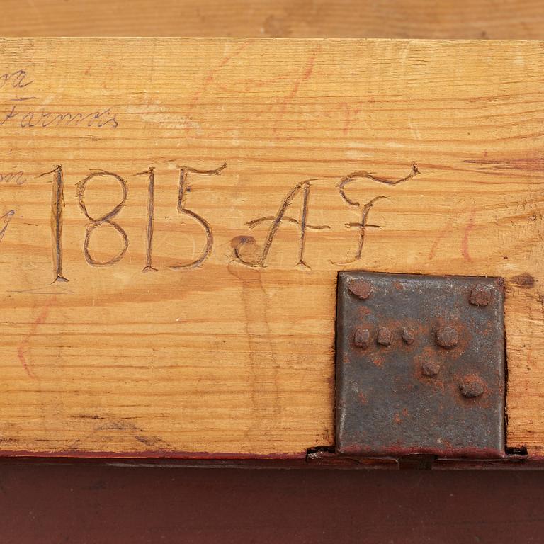 Writing desk, folk art, Gullgruva, Hälsingland, early 19th century.