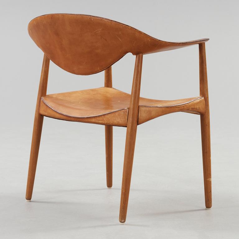 An Aksel Bender Madsen & Ejner Larsen 'Metropolitan Chair' by Willy Beck, Denmark 1950-60's.