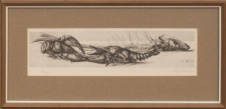 RICHARD MÜLLER, etsning. Signerad och numrerad 22/84 och daterad 1918.