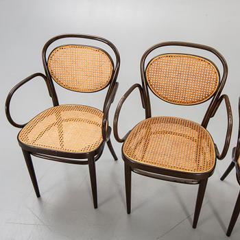Karmstolar, 4 st, Thonet 1900-talets andra hälft.